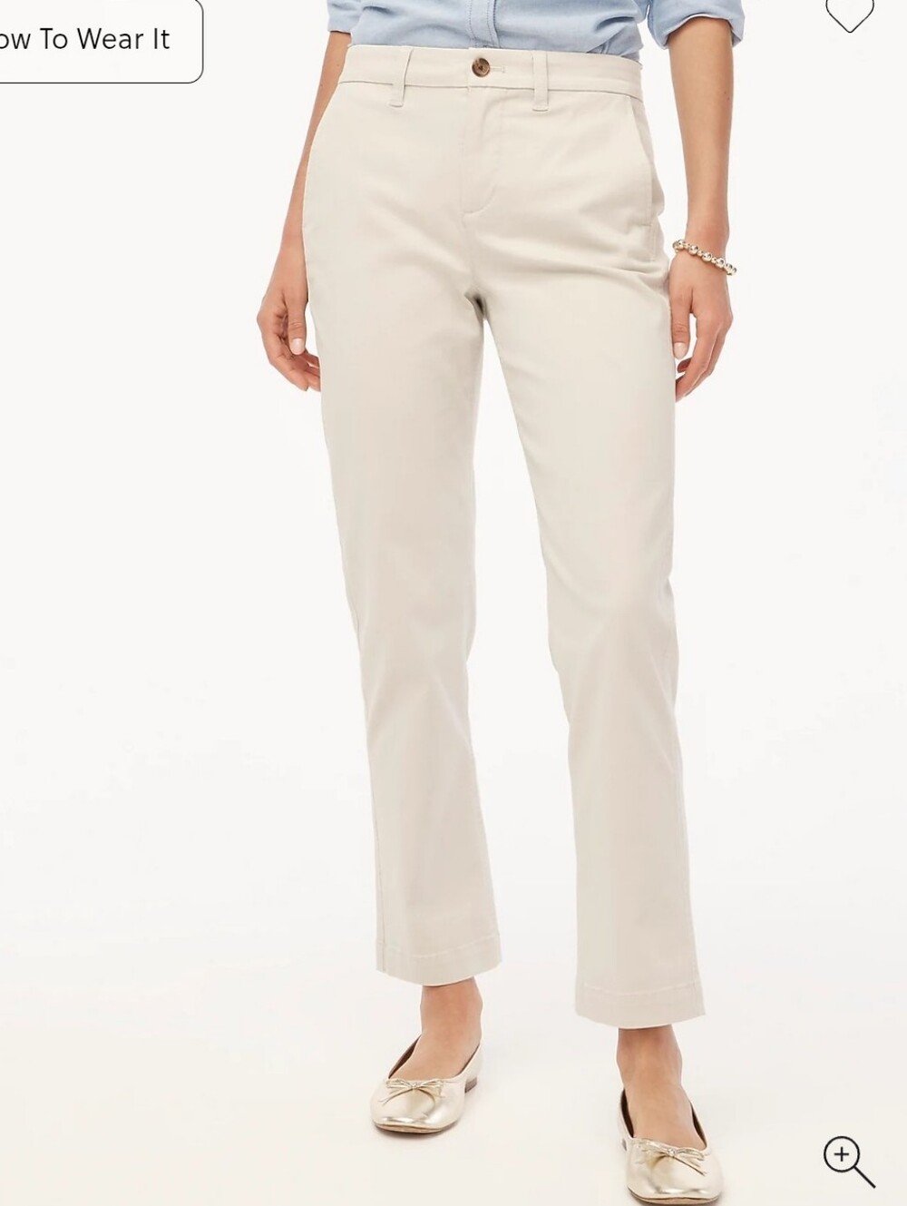 Jcrew High-rise Girlfriend Chino Pants